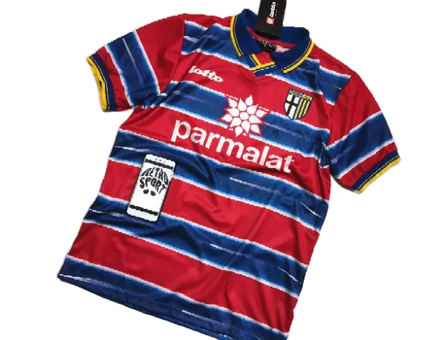 (FREE NAMESET) Jersey Bola Vintage — PARMA Retro GK 1998-99 Parmalat | WeKa VENDOR HQ size S-5XL