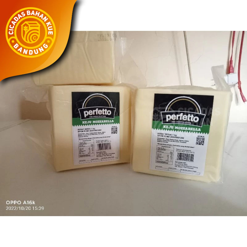 

Keju Mozzarella Perfetto 1kg