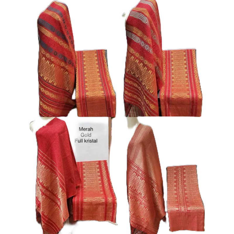 Promo Tumtuman Tarutung Tanpa Sambungan Benang Kristal Warna Merah