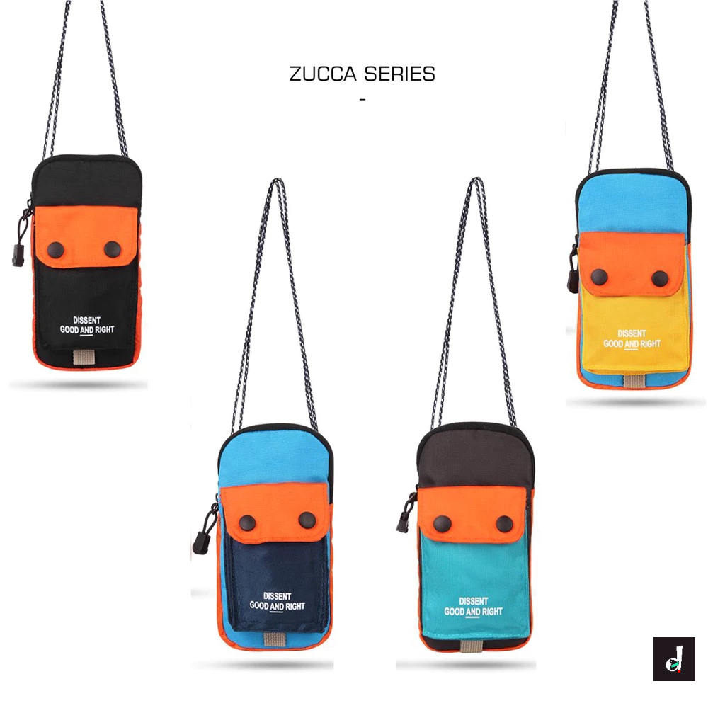 Hanging Wallet Sling Bag Pouch Handphone Mini Unisex - Dibriga Zucca | Tas Dompet Hp Selempang Kecil