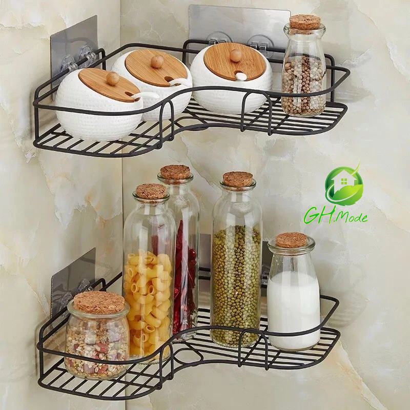 Rak Sudut Serbaguna Rak Dapur Rak Sudut Kamar Mandi Stainless