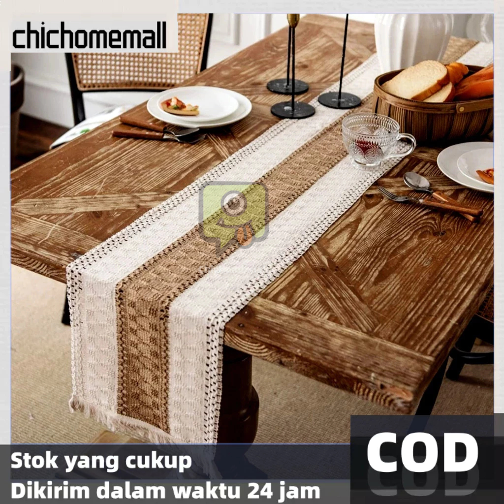 Taplak meja / taplak meja berkualitas tinggi yang sederhana dan elegan / taplak meja makan tamu berg