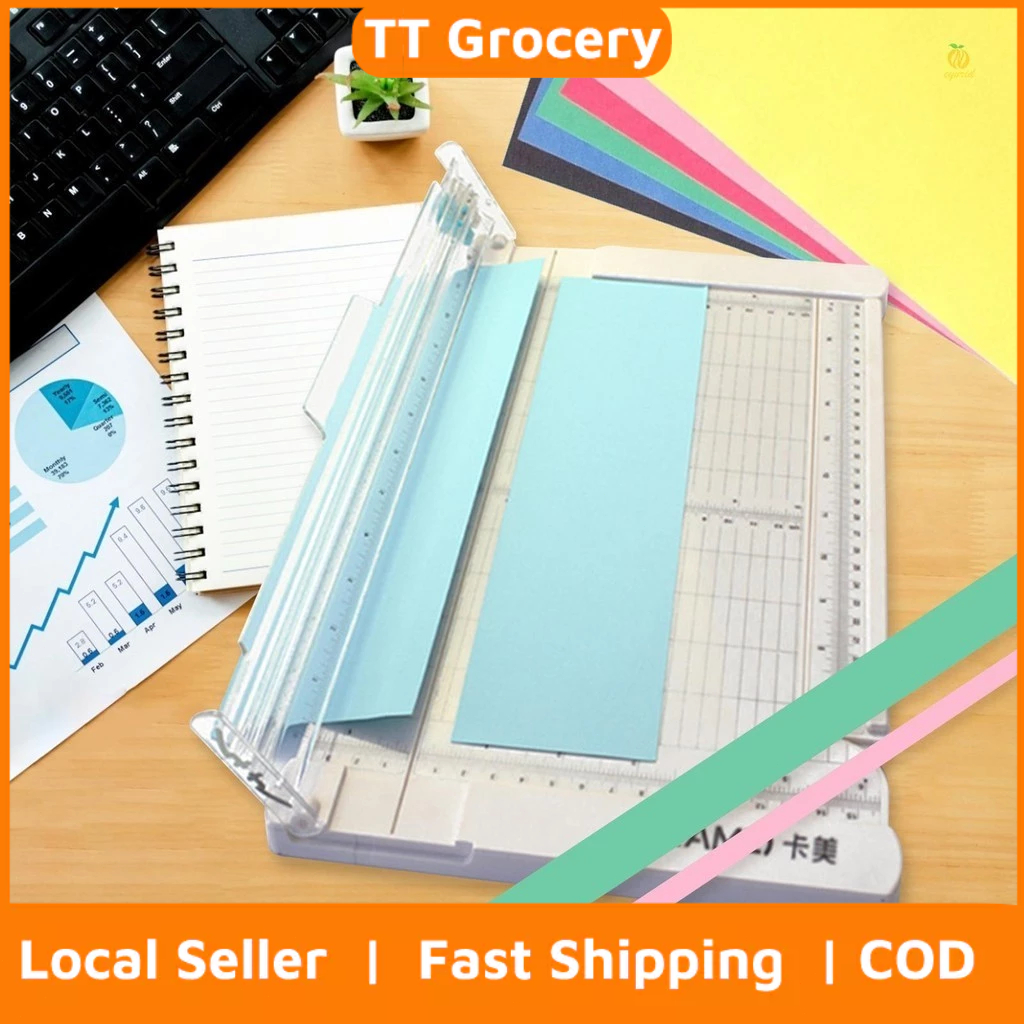 

EQ Mini Paper Trimmer Guillotine Cutter 6 Inch (152mm) Cut Length Desktop Paper Cutting Machine with Security Cutter Head Side Ruler for Craft Paper Photos Cards Scrapbooking Office Home Supplies