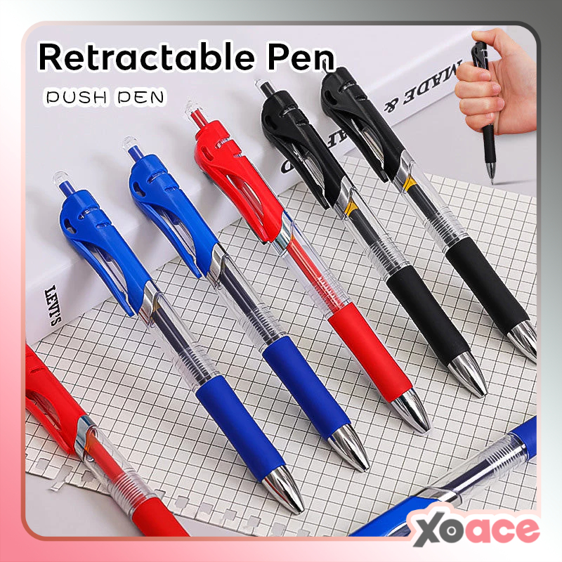 

Push Pen Pulpen Bolpoin Pena Gel Mekanik Cetek Alat Tulis Stationery DCA0488