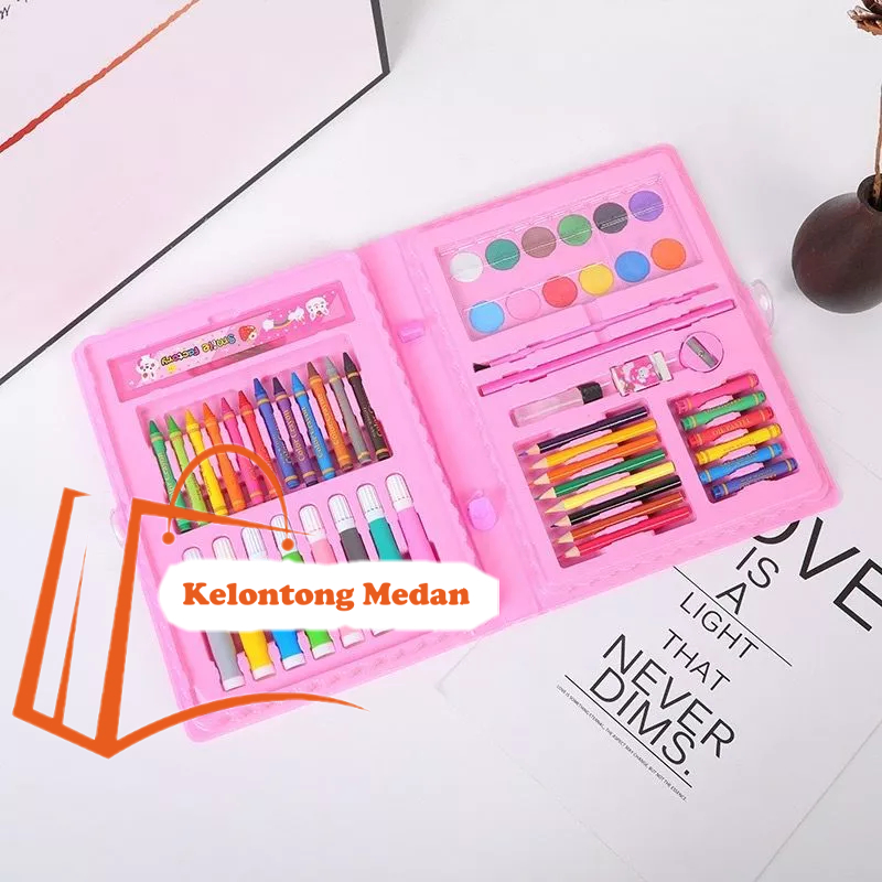 

Crayon set isi 68 pcs crayon mewarnai anak anak edukasi belajar menggambar dan melukis