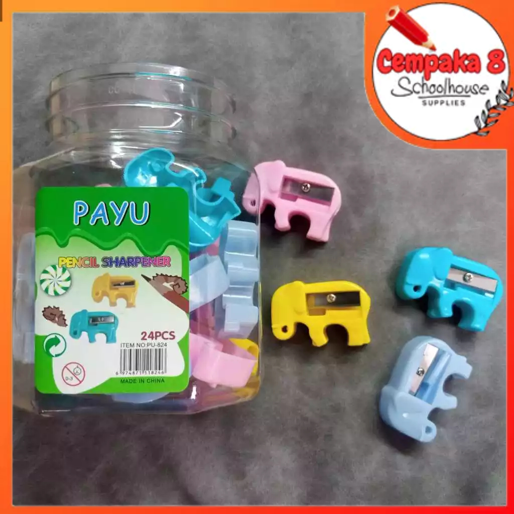 

PAYU Rautan Pensil Serutan Peruncing Pencil Sharpener Satuan Pcs PU-824 (FABP) - UTI0441