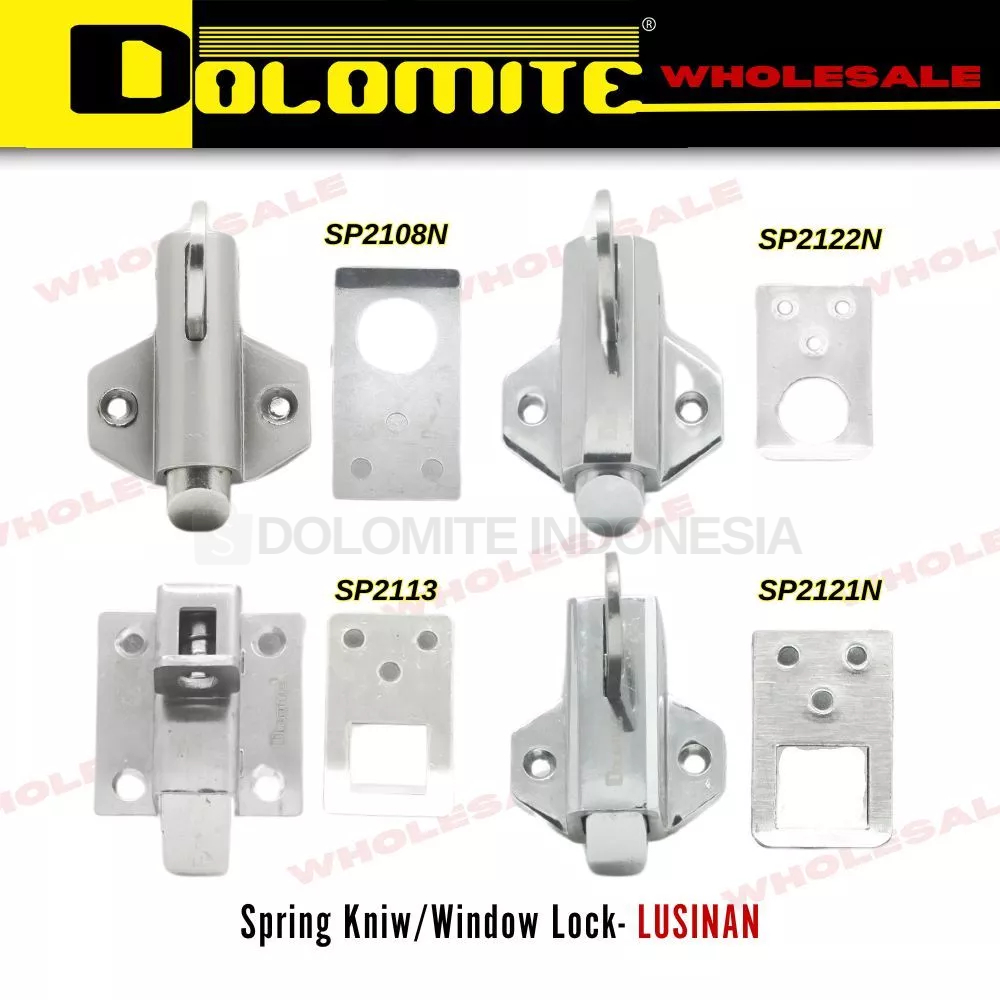 GROSIR Dolomite Spring Knive/Slot Jendela/Kunci Jendela