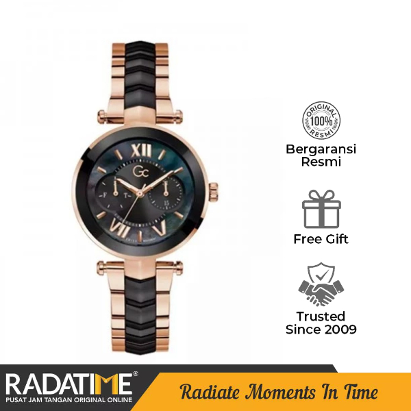 Jam Tangan Wanita Guess Collection Gc Illusion 100% Original ceramic -Rose Gold Y92004L2MF