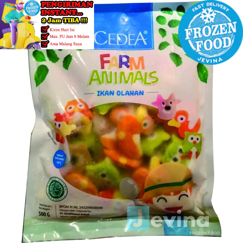 

Cedea Farm Animals 500g (Olahan Ikan)