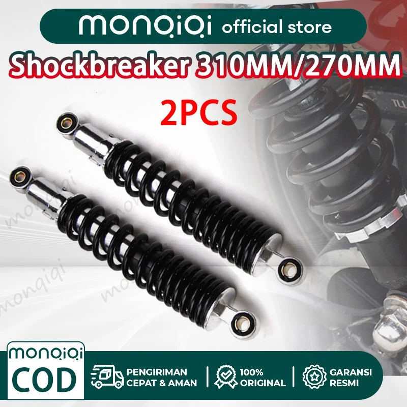 Monqiqi Shockbreaker  Shock Belakang Buat Motor Bebek Top Up 2PCS Barang Baru Sepasang Shockbreaker 