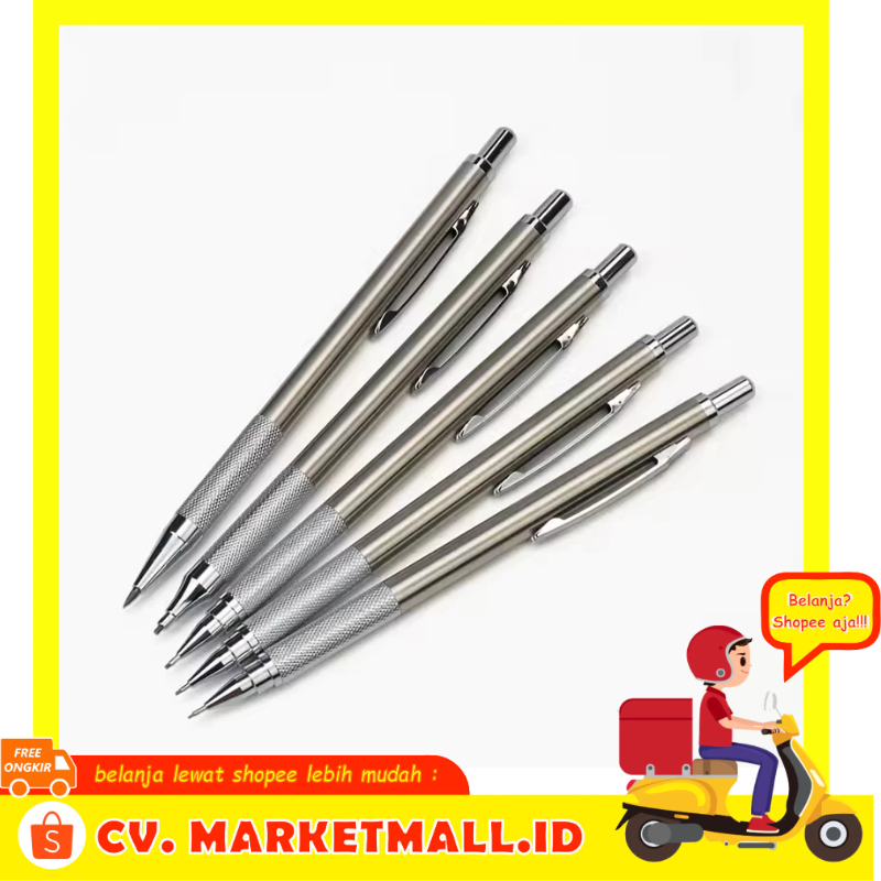 

Market Mall - Pensil Mekanik Premium dengan Isi Ulang Tulis Halus Gambar Detail - MROOFUL MF078