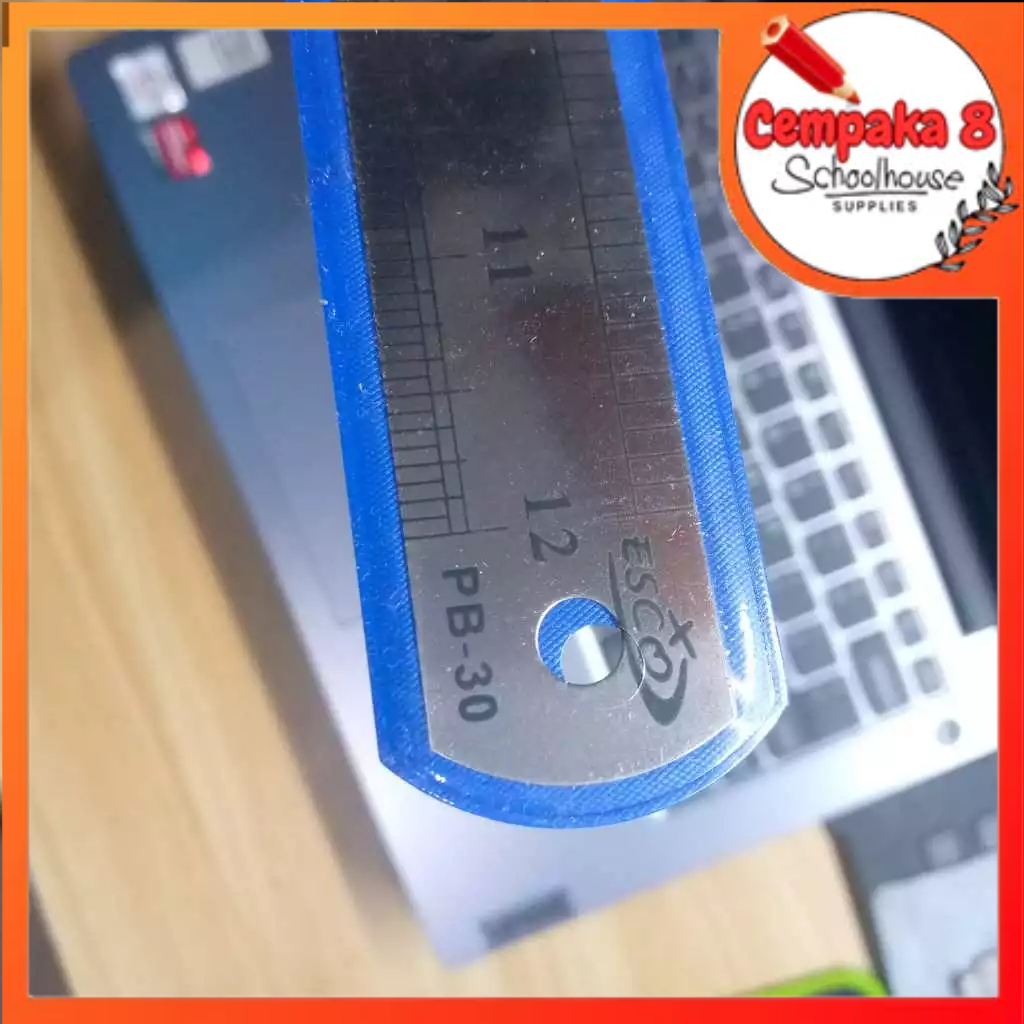 

PENGGARIS BESI STAINLESS 30CM ESCO PB-30 (BIRU) - UTI0517