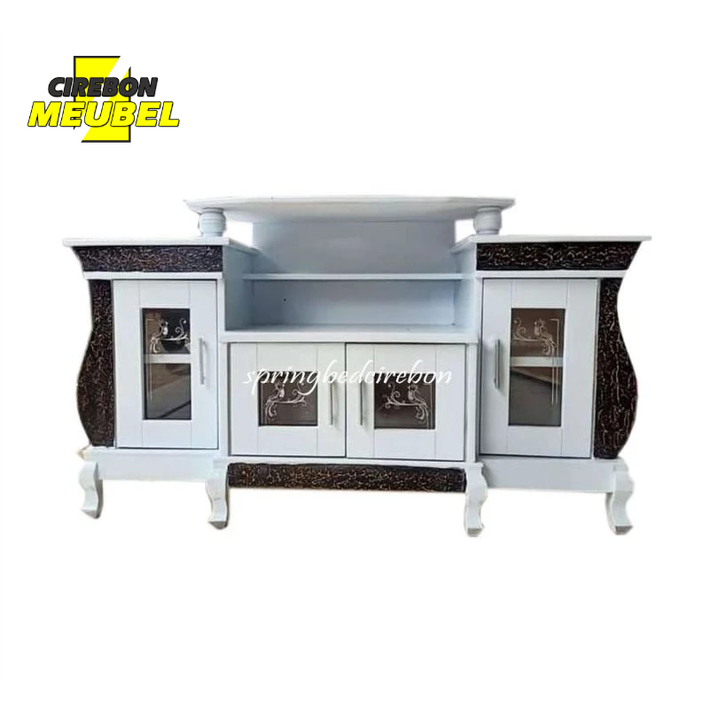 Rak Tv Meja Tv Minimalis Hitam Putih CIREBON MEUBEL