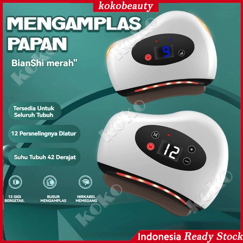 GUASHA elektrik 12 level / face massage gua sha elektrik alat pijat wajah elektrik viral