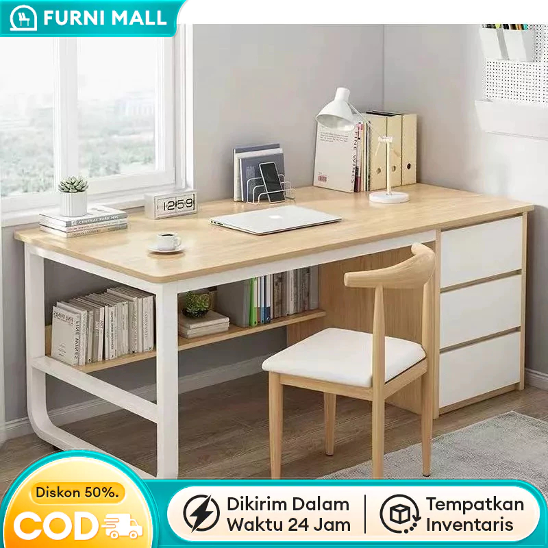 Meja Kantor Dengan Laci Meja Kerja Meja Belajar Kayu Meja Komputer Besi Meja Serbaguna