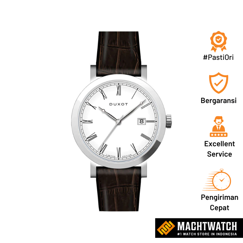 [PAYDAY SALE] Jam Tangan Pria DUXOT DX-2046-01 Sterling Swiss Automatic Architect White Dial Black L