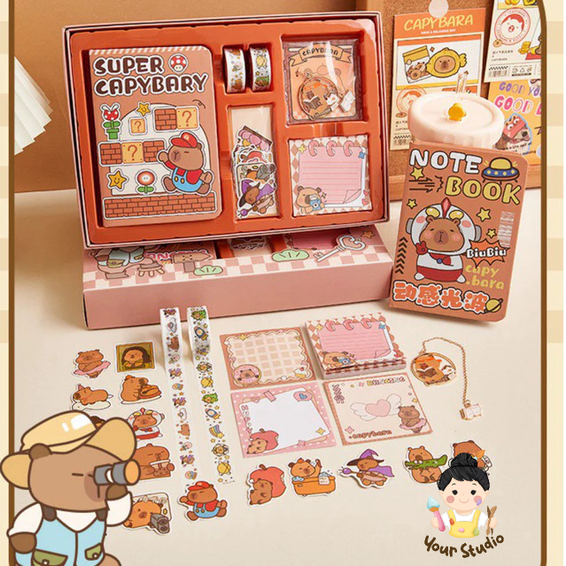 

DIY CAPYBARA Journaling Kit ISI 54 (Set Gift) by YourStudio