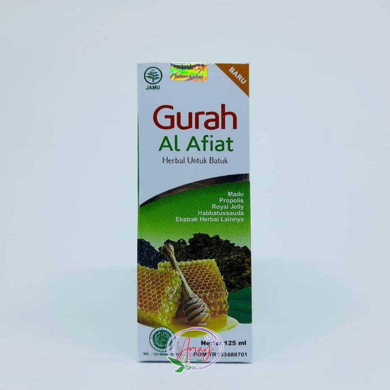 Sirup Madu Gurah Al Afiat 125ml / Sirup Gurah Obat Herbal Batuk Dahak Radang Tenggorokan