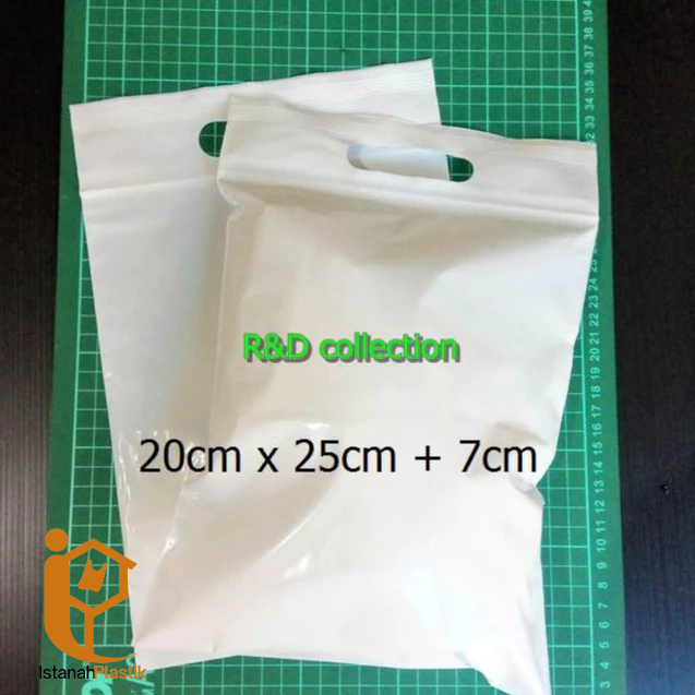 Plastik Klip Plong 20x25 Kantong Kresek Baju Distro Hijab Online Shop ZipLock Seal Clip Pond 20 x 25