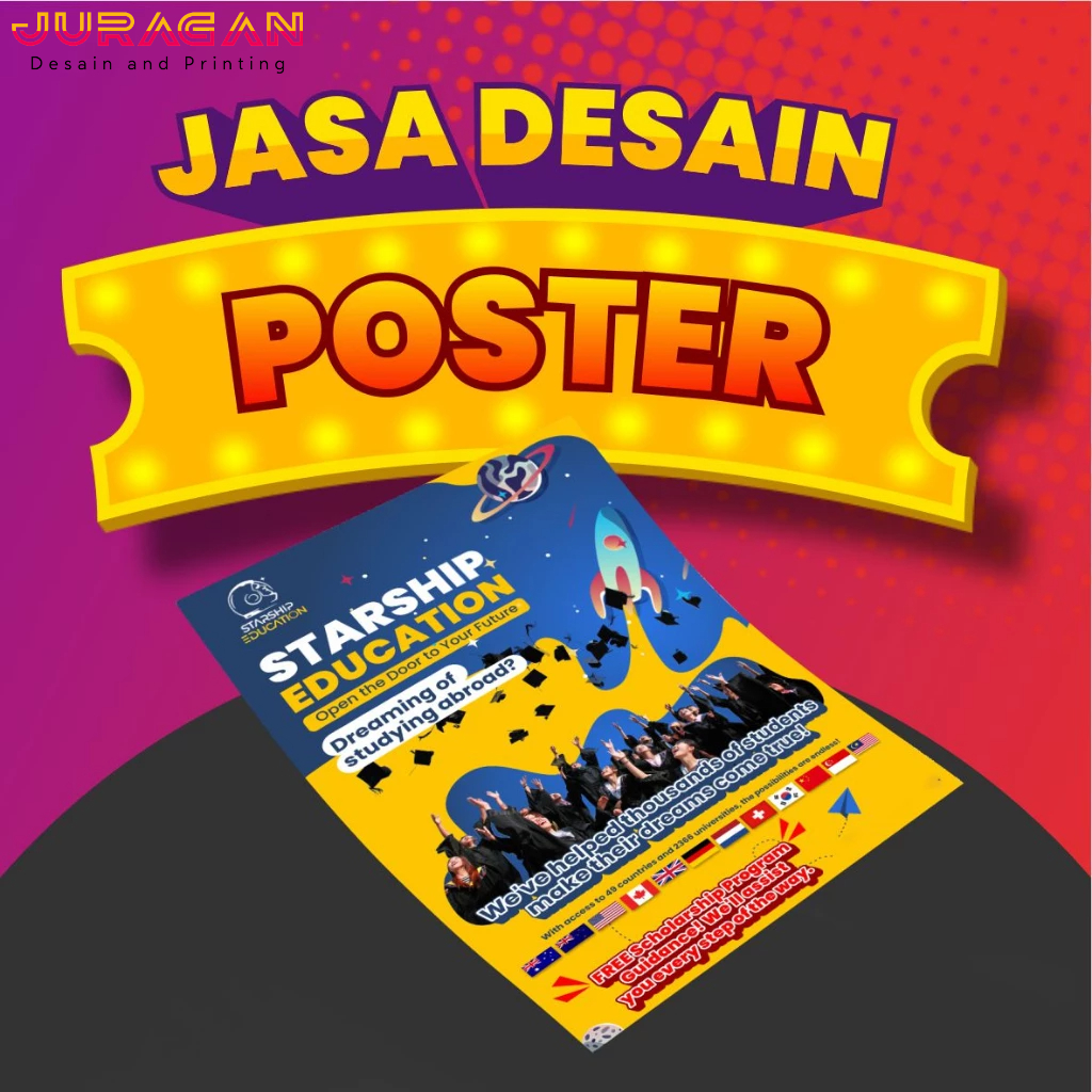 Jasa Desain Poster  | Gratis Revisi | Premium