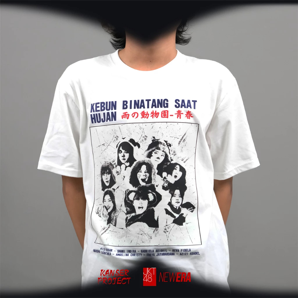T-Shirt JKT48 Kebun Binatang Saat Hujan Setlist Edition