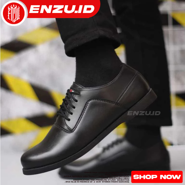 Sepatu Focmal Casual Pantofel Hitam Pria