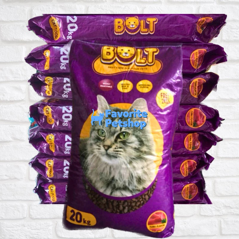 BOLT Makanan Kucing 1 karung 20kg Cat Food Murah