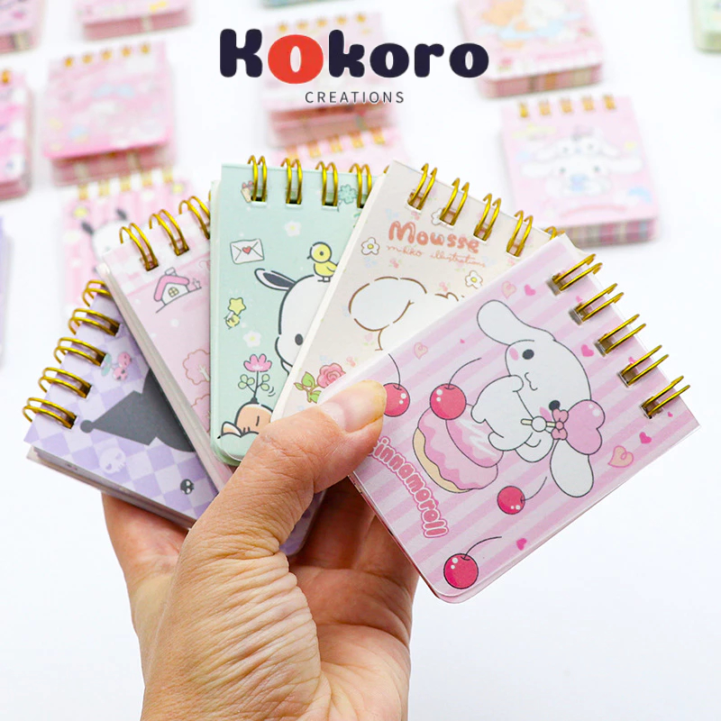 

KokoroCreations - [SK141] Buku catatan notepad san mini / buku saku / buku tulis sanrio / notebook sanrio / kuromi / my melody / cinnamoroll /notebok lucu motif sanrio / notepad sanrio / buku tulis mini hello kitty / buku catatan / buku tulis spiral