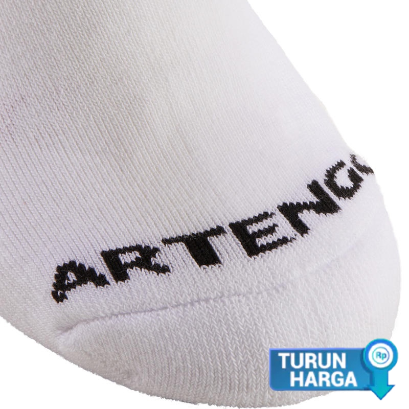 Decathlon ARTENGO RS 100 Junior Mid-Length Racket Sports Socks Tri-Pack - Putih - 8488908