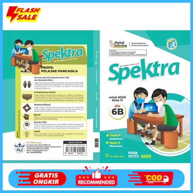 

SALE Spektra Tematik Terpadu Kelas 6 Jilid B : Terdiri dari tema 4 & 5 Termurah