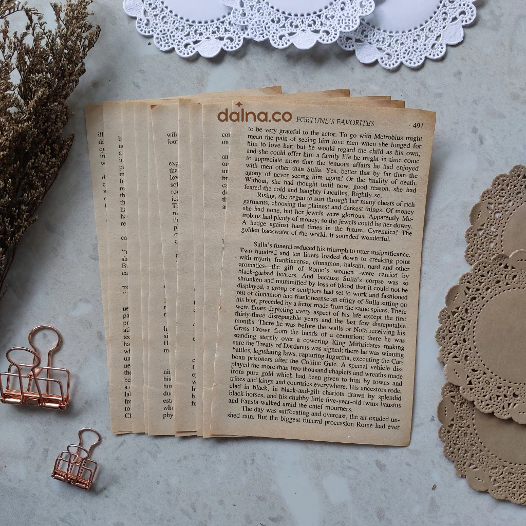 

[COD] 20 PCS Kertas Vintage Old Paper Book Scrapbook BUJO Jadul Kuno by Dalna.co