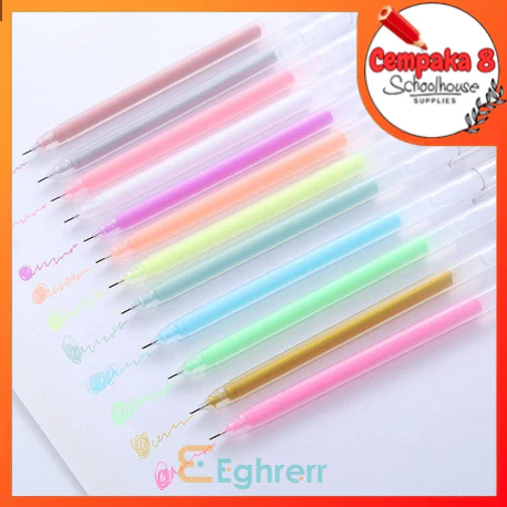 

pulpen gel warna pena berkapasitas besar akun tangan tanda siswa sorotan album flash pen (white) - SEV0039