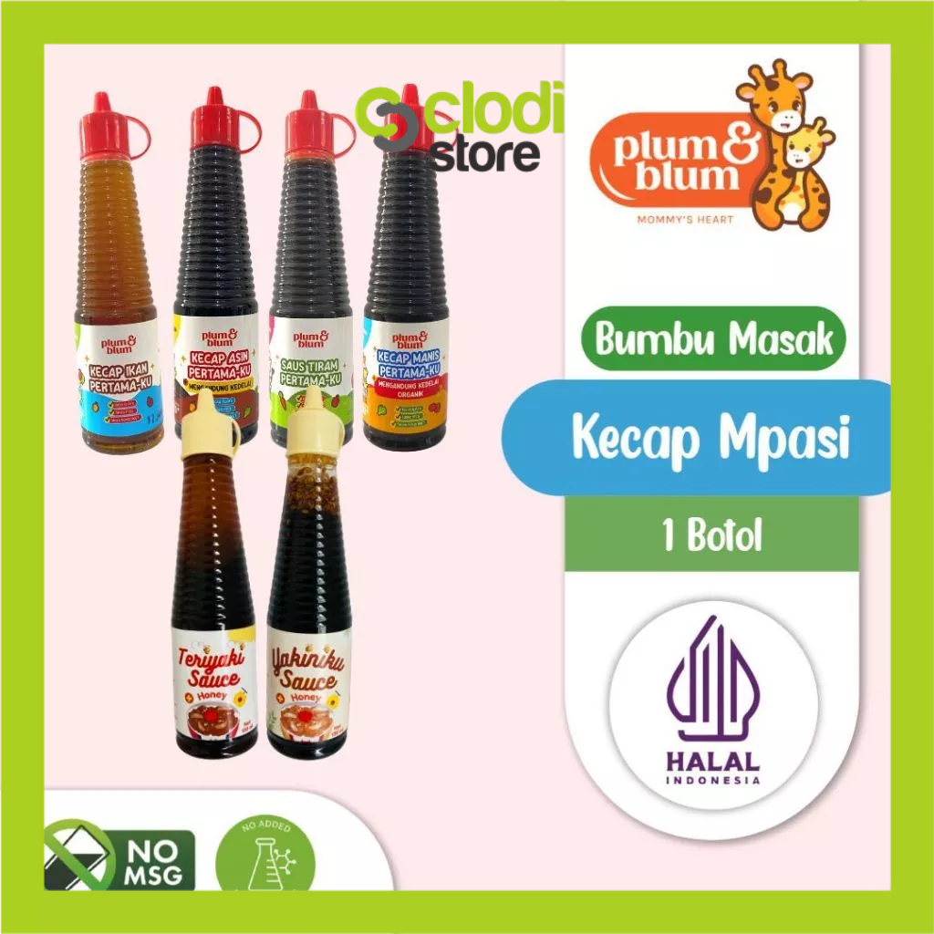 

Plum & Blum Saus Tiram Kecap Mpasi No MSG - 130 gram