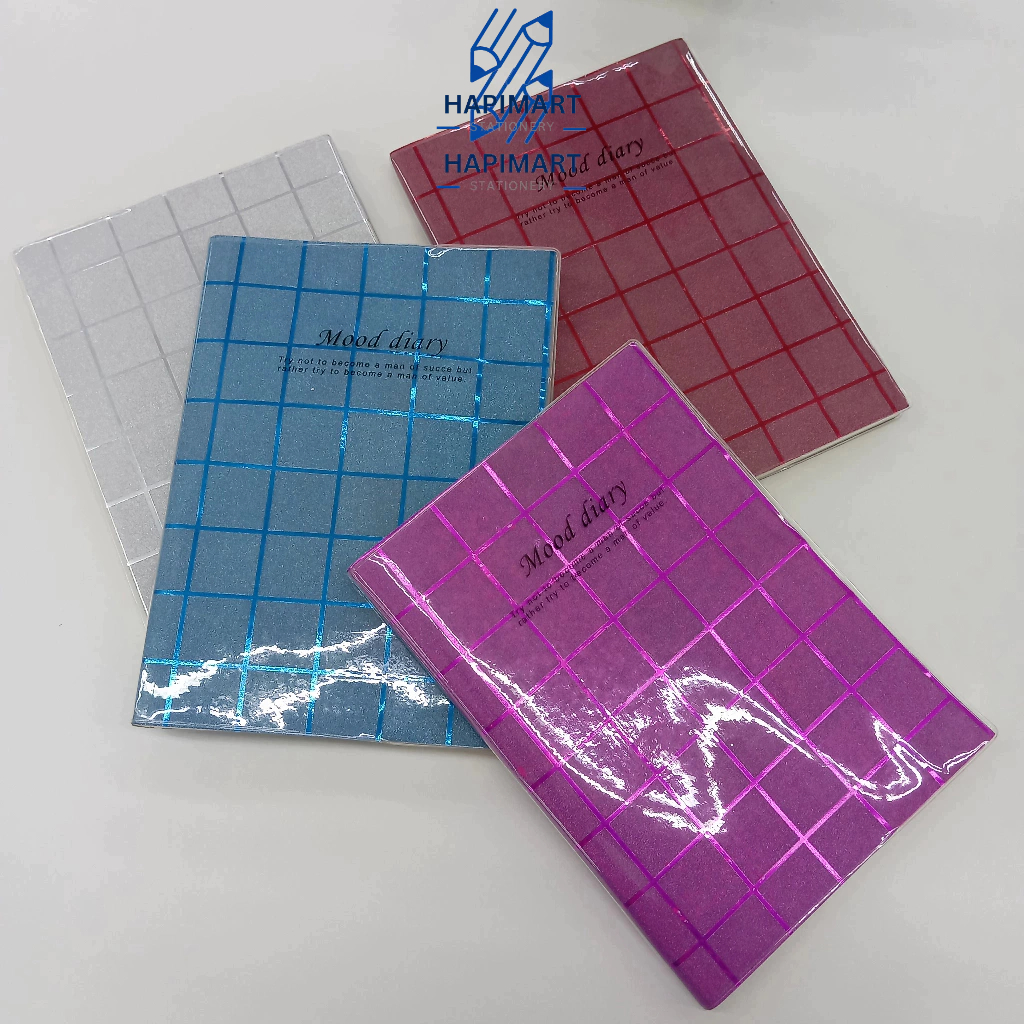

Buku Tulis Motif Glitter Kotak Kotak/Buku Catatan Harian Buku Diary Buku Sekolah Cover Gliter Persegi B5