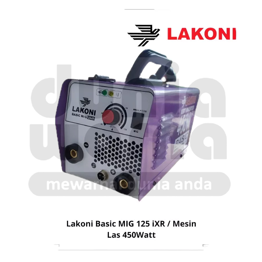 LAKONI BASIC MIG 125 iXR / Mesin Las Tanpa Gas / Gasless 450 Watt