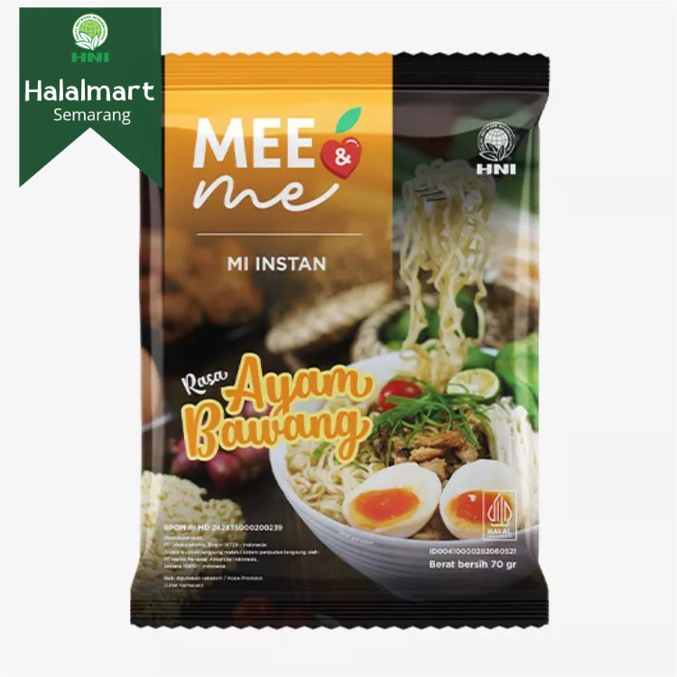 

Mie Instan HNI HPAI | Mee & Me Kuah Ayam Bawang 10 Bungkus | Less Gluten Tanpa MSG