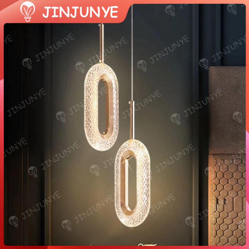 MEWAH 3 WARNALAMPU GANTUNG KAMAR KRISTAL LAMPU HIAS GANTUNG MODERN GAYA LED LAMPU GANTUNG KAMAR