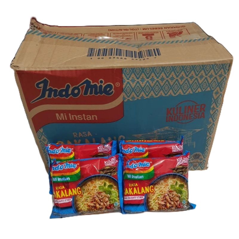 Indomie Mie Instan Rasa Kuah Cakalang 1 Dus isi 40 pcs Khas Sulawesi Utara