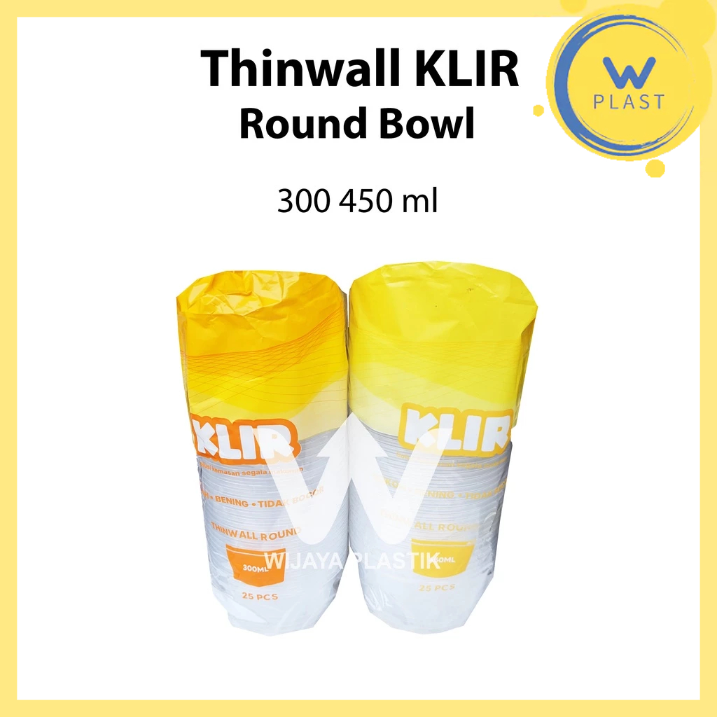 Aneka Thinwall ( 400 425 450 500 ml ) ROUND / BOWL [Klir/Lux/Hiba/Victory] --- 25 pcs @Pack | mangko
