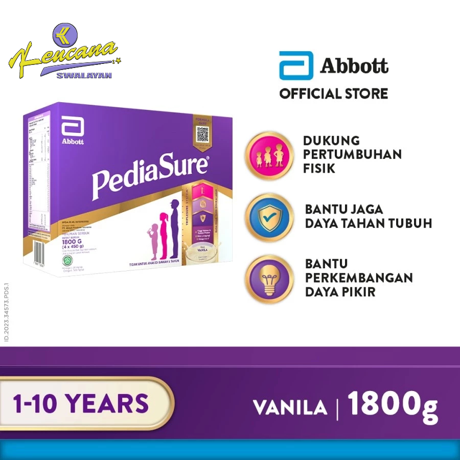 

PediaSure Vanila 1800gr - Nutrisi Pertumbuhan Anak Usia (1-10th) Abbott 1.8Kg