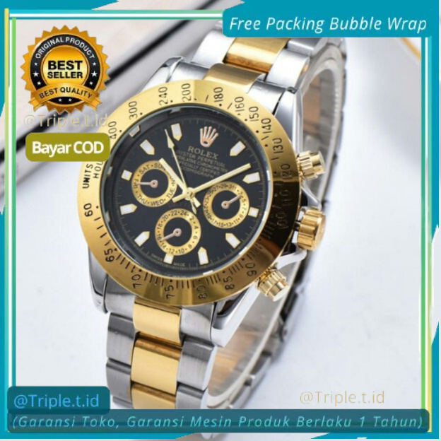 Jam Tangan Rolex Daytona Automatic / Jam Rolex Daytona Pria / Jam Rolex Chronograph Stainless