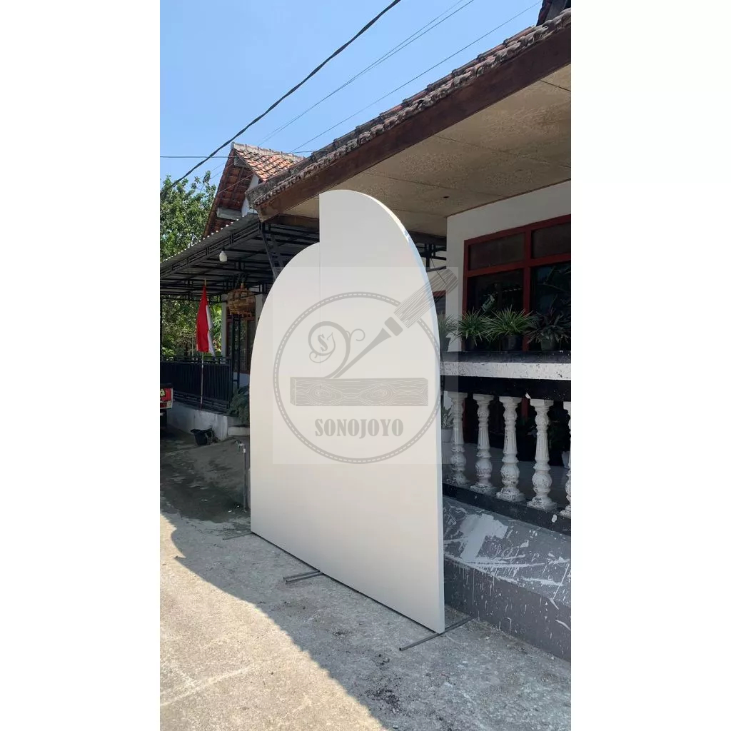 panel sirip dekorasi 2d kerangka besi