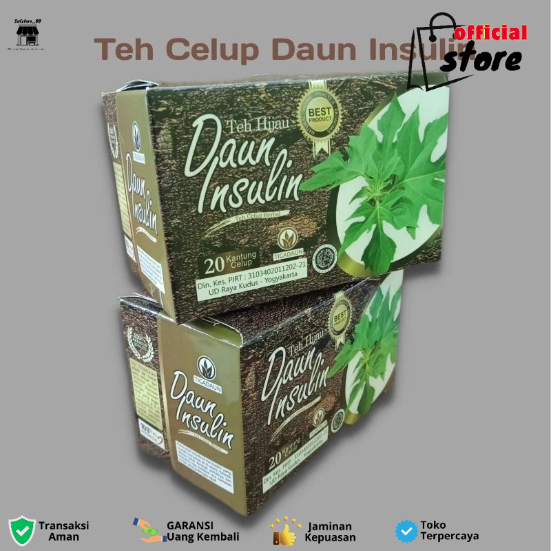 

TERMURAHHH!!! Teh Daun Insulin Celup Isi 20 Pcs Cap Tiga Daun - Grosir Teh Daun Insulin Diabetes