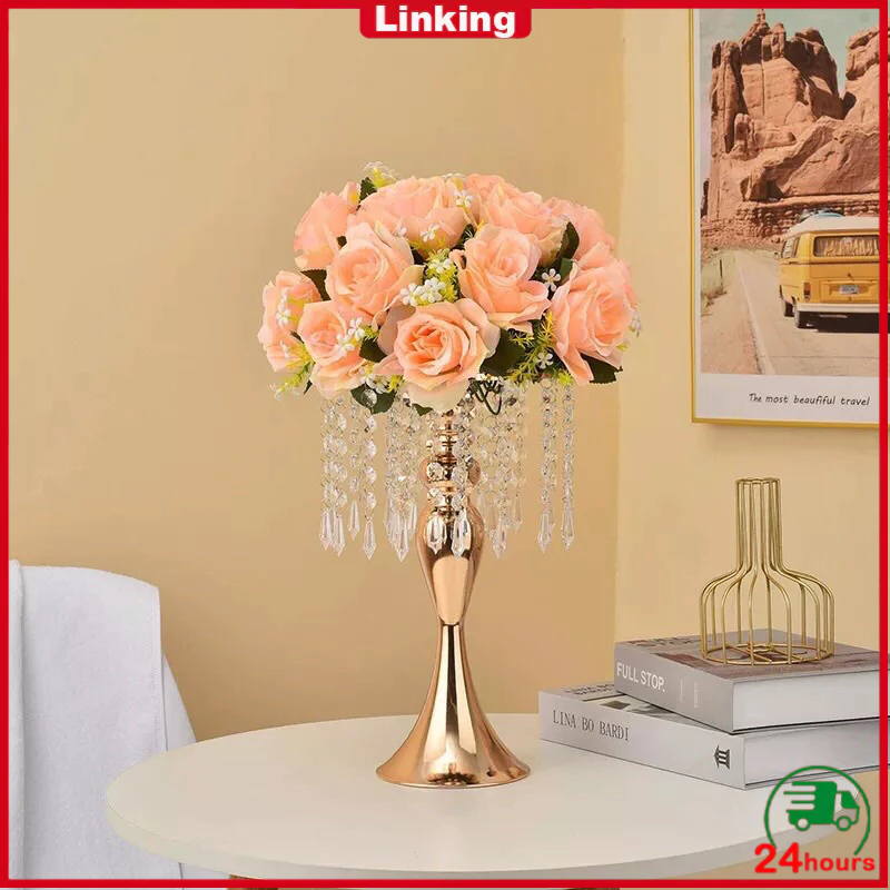 【COD】Vas bunga hiasan dekorasi ruang tamu mewah pajangan lemari kaca luxurious wedding vase decorati