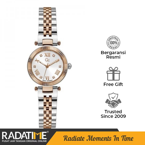 Jam Tangan Wanita Guess Collection Gc Flair 100% Original -Rose Gold Z02001L1MF