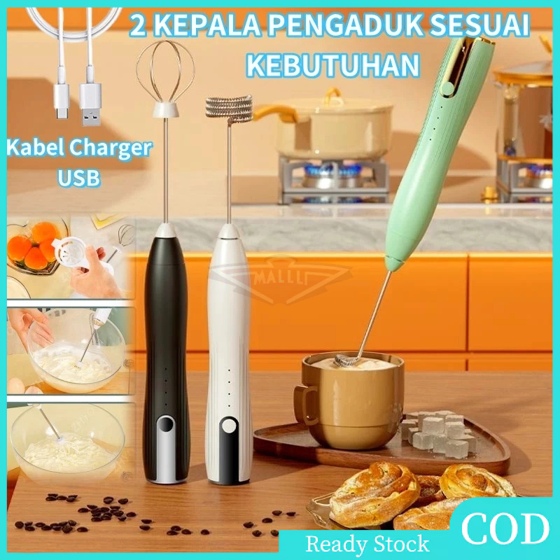 【COD】Handheld Blender Milk Frother Electric Mixer / Pengaduk Kopi Electric / Mixer Kecil Kopi / Alat