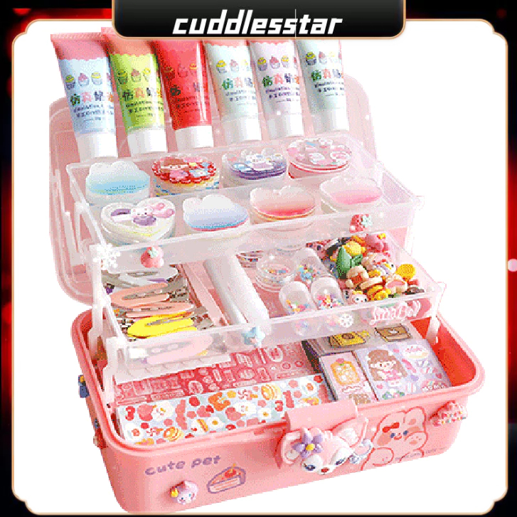 【COD】685 PCS DIY Guka Set Gantungan Kunci Akrilik Set Guka DIY Keychain Set Stiker Guka Anak