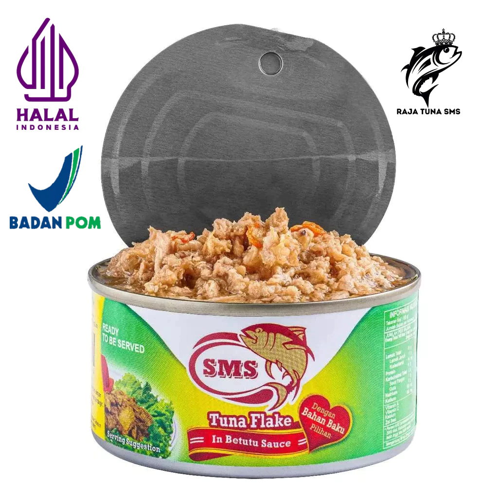 

Tuna flake dalam bumbu betutu 180gr - tuna kaleng SMS