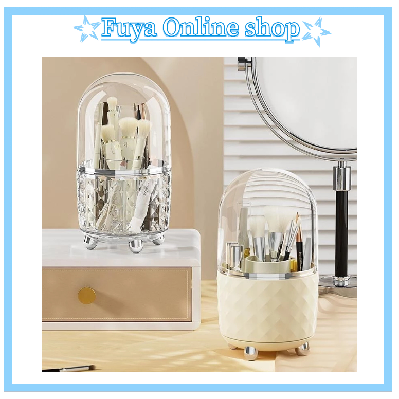 [FUYA]  Tempat Serbaguna/ Tempat Penyimpanan Brush Makeup/ Rak Makeup Putar/ Rak Makeup Cantik
