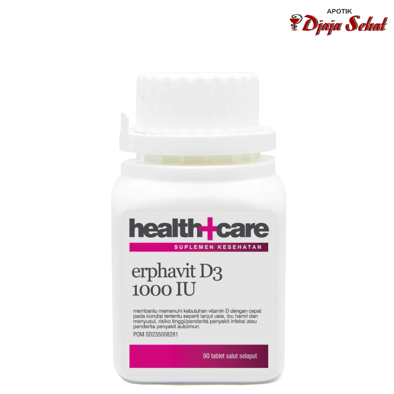 HEALTH CARE ERPHAVIT D3 1000 IU ISI 90 TABLET SALUT SELAPUT
